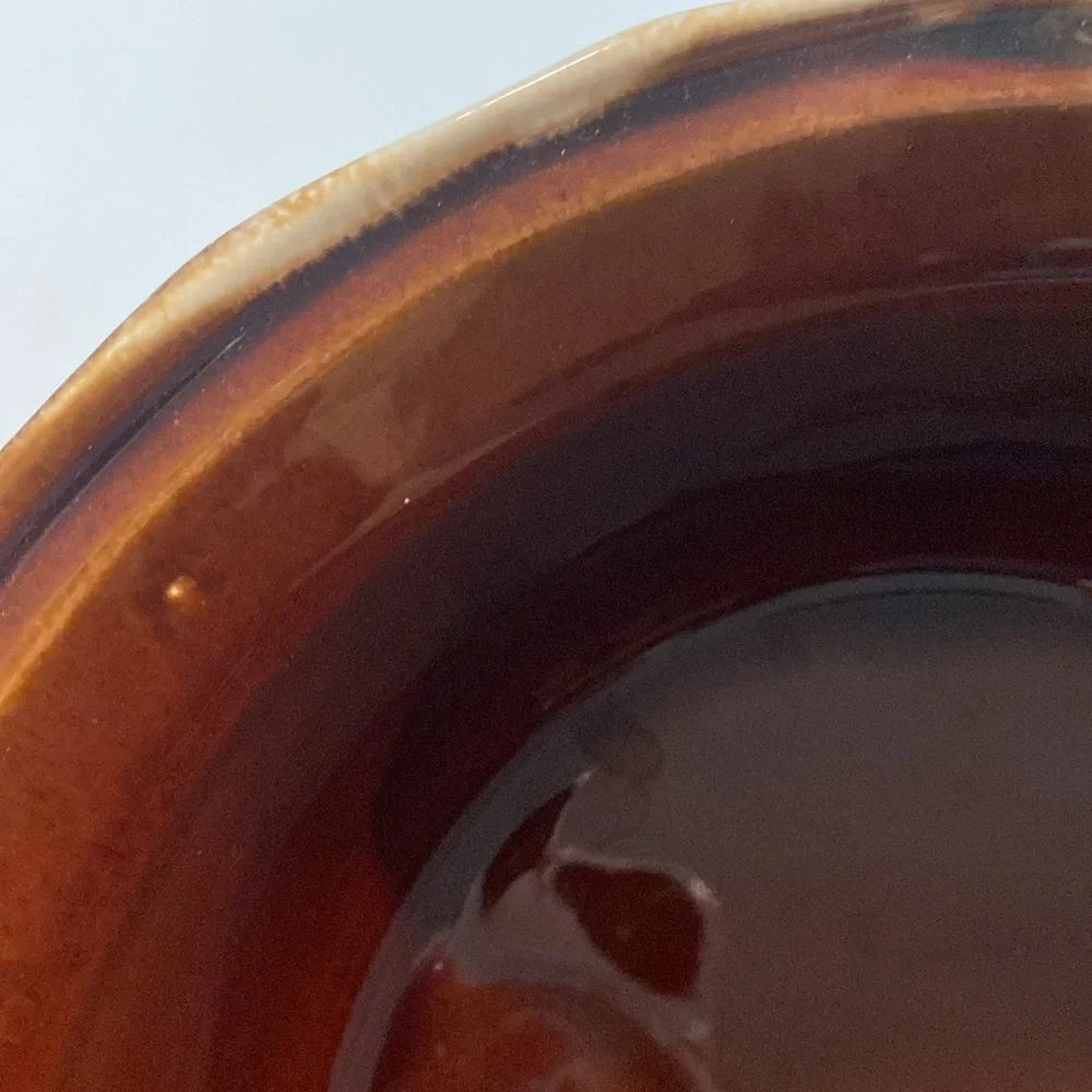 McCoy Brown Drip Glaze Pottery 7076 Bean/Casserole Dish Pot Vintage - Picture 15 of 17